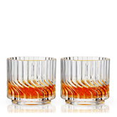 Zephyr Crystal Lowball Tumbler Set